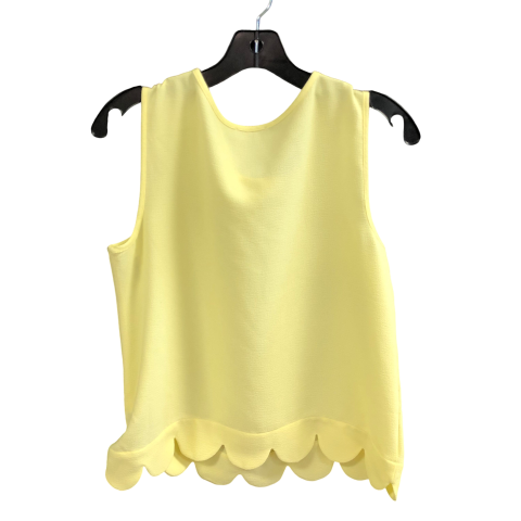 Top Sleeveless By Limited In Yellow, Size: S