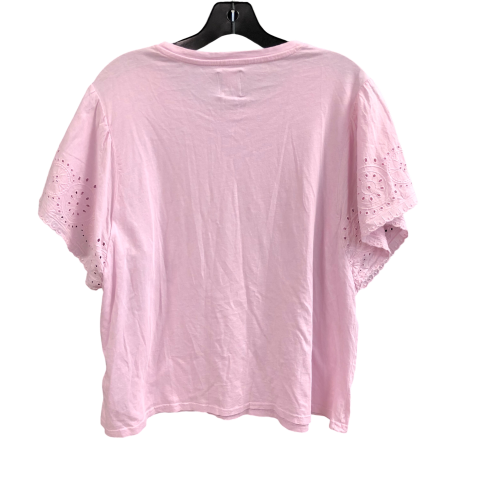 Top Short Sleeve By Gap In Pink, Size: Xl