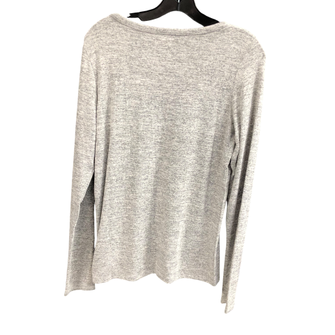 Top Long Sleeve Basic By Gap In Grey, Size: S