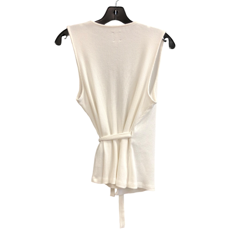 Top Sleeveless By Gap In White, Size: M