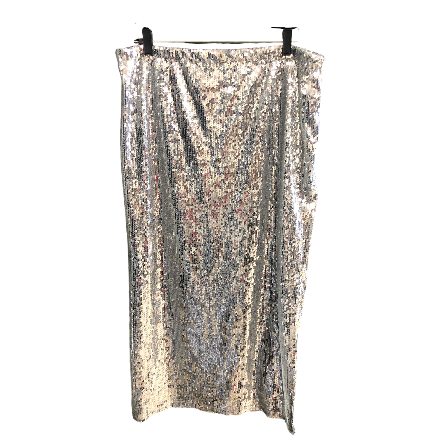 Skirt Midi By J For Justify In Silver, Size: Xl