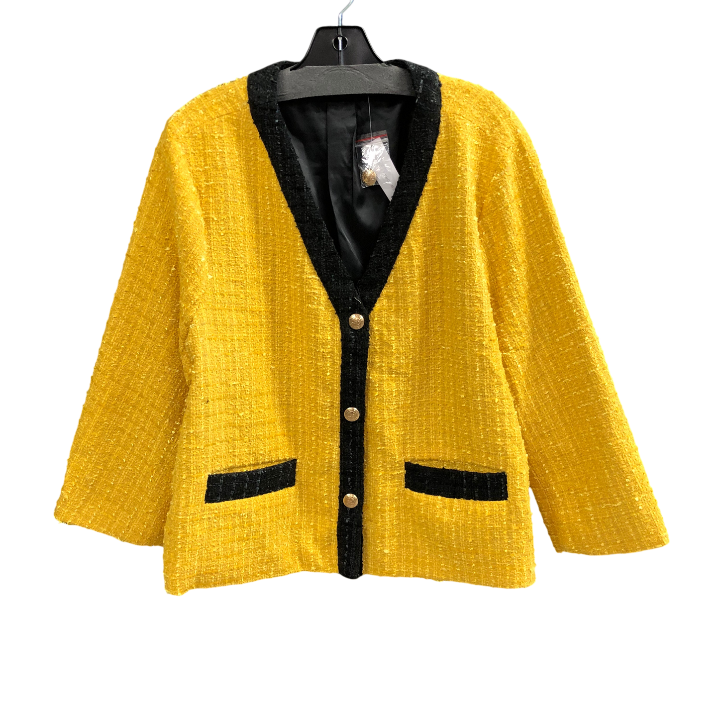 Blazer By New York And Co In Yellow, Size: 2x