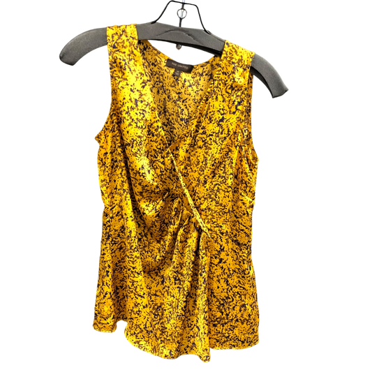 Top Sleeveless By Limited In Yellow, Size: Xs