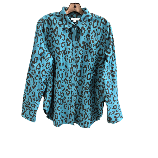 Top 3/4 Sleeve By Chicos In Animal Print, Size: M