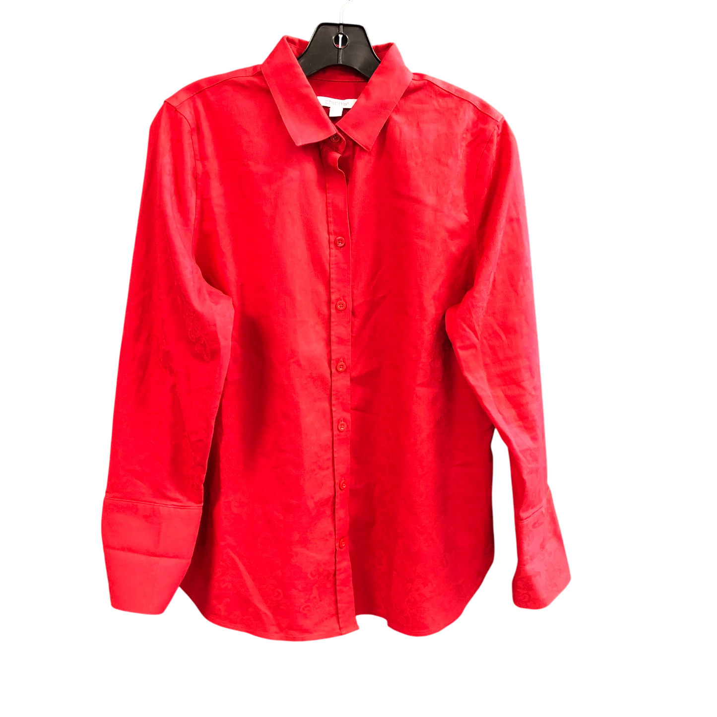 Top 3/4 Sleeve By Chicos In Red, Size: M