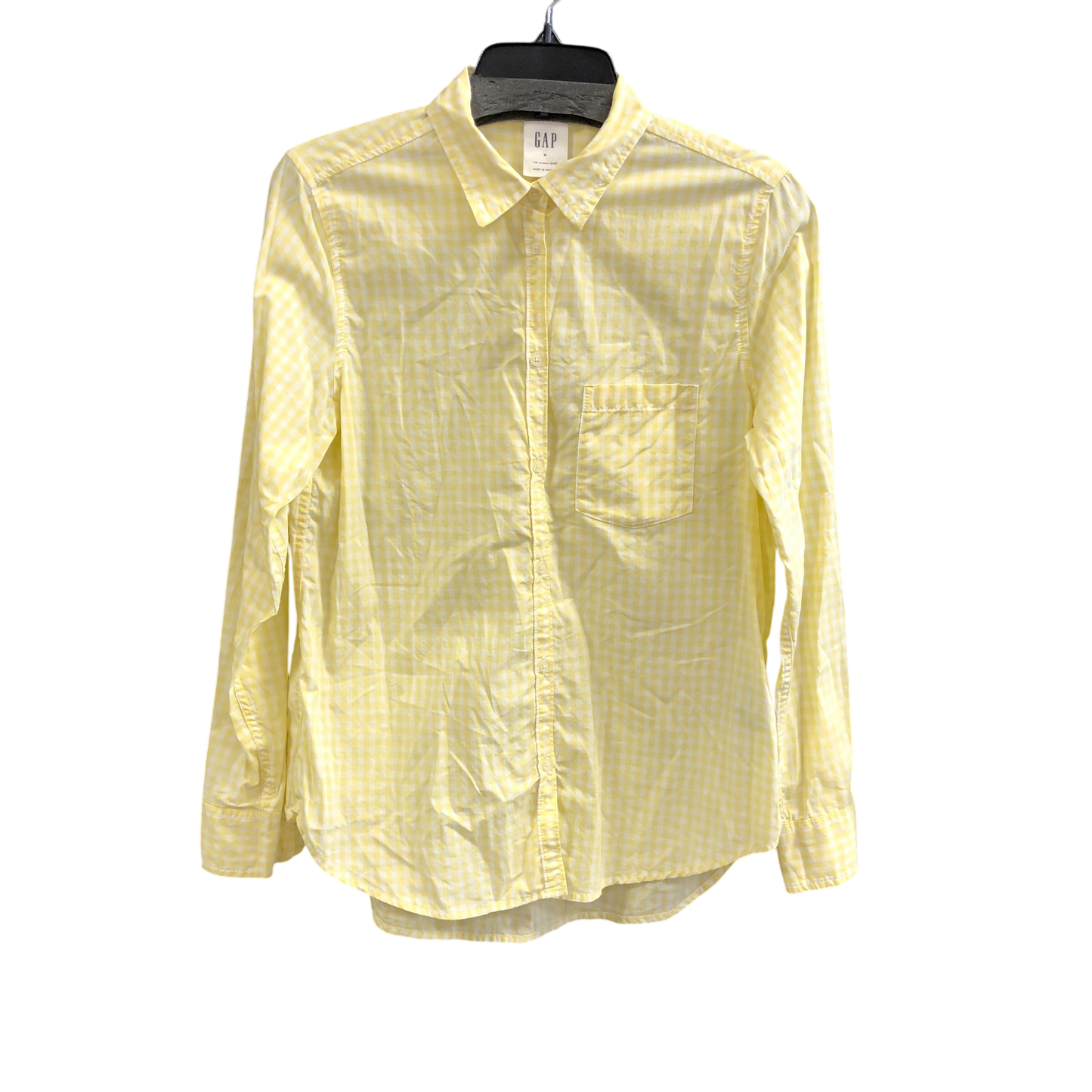 Top Long Sleeve By Gap In Yellow, Size: M