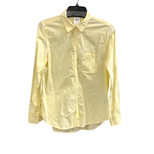 Top Long Sleeve By Gap In Yellow, Size: M