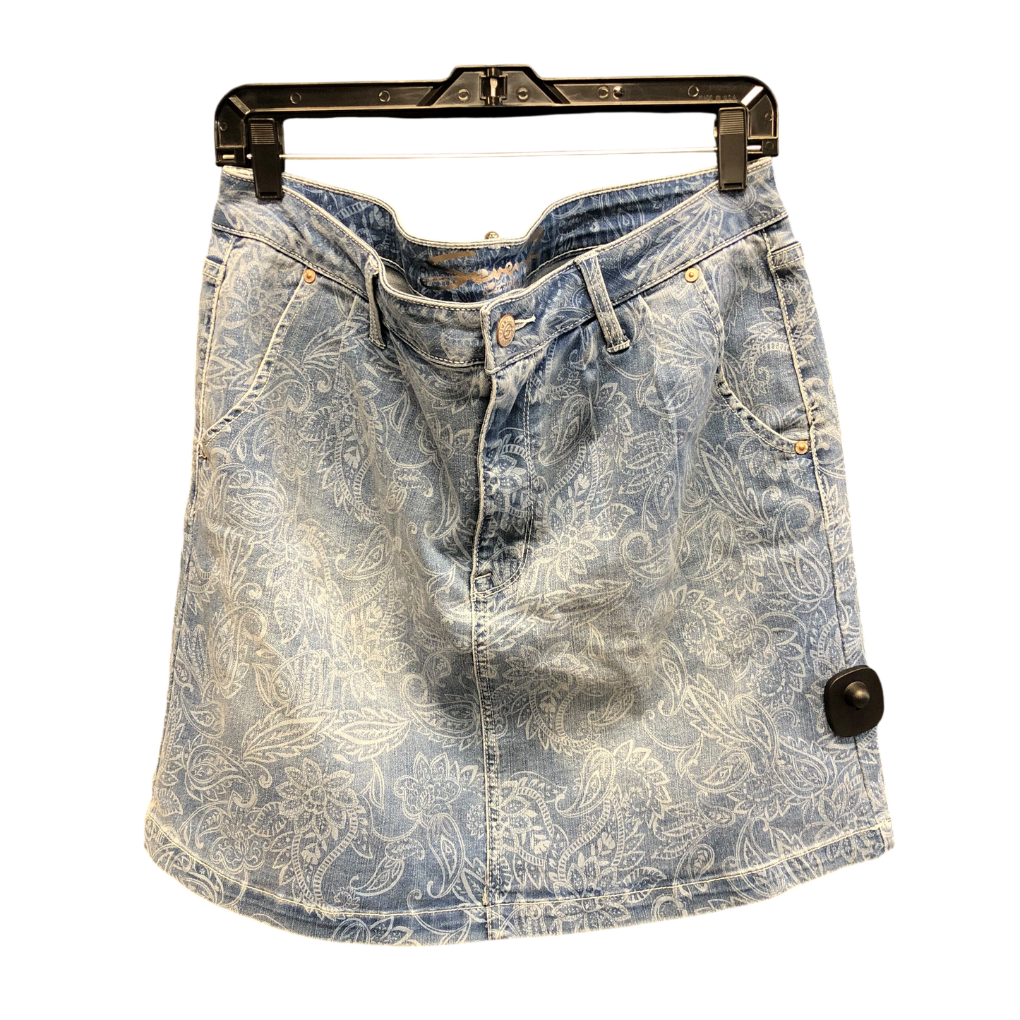 Skirt Mini & Short By Seven 7 In Blue Denim, Size: 12