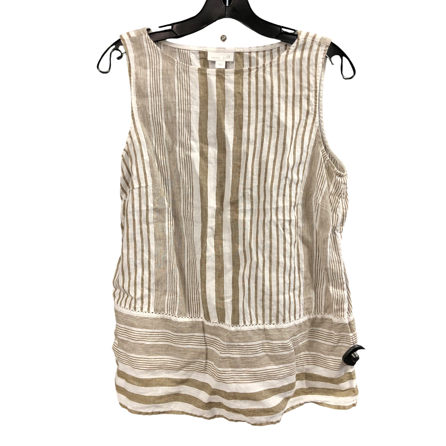 Top Sleeveless By J. Jill In Striped Pattern, Size: S