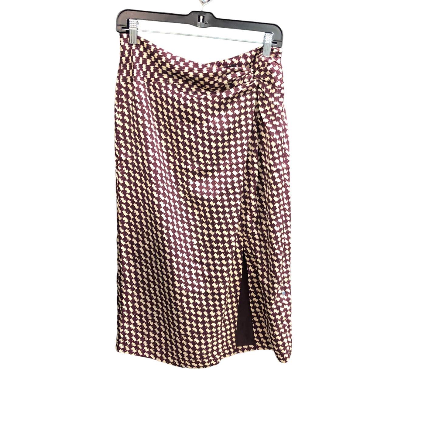 Skirt Midi By Ann Taylor In Cream & Red, Size: 6