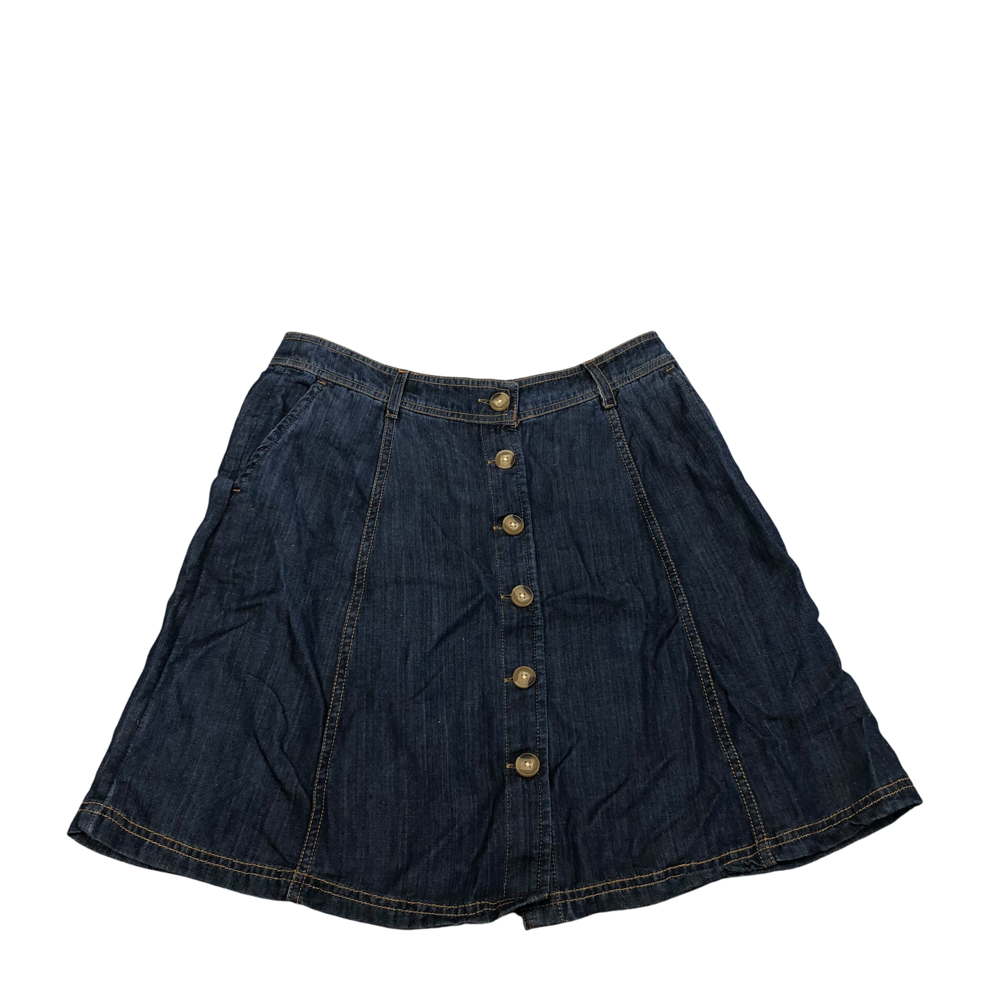 Skirt Mini & Short By Loft In Blue Denim, Size: 4