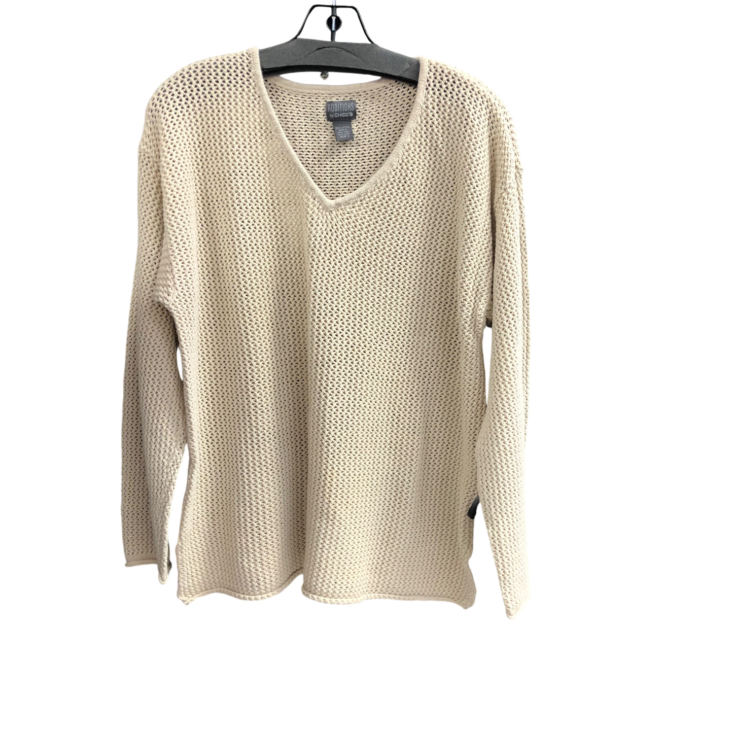 Sweater By Chicos In Cream, Size: Xl