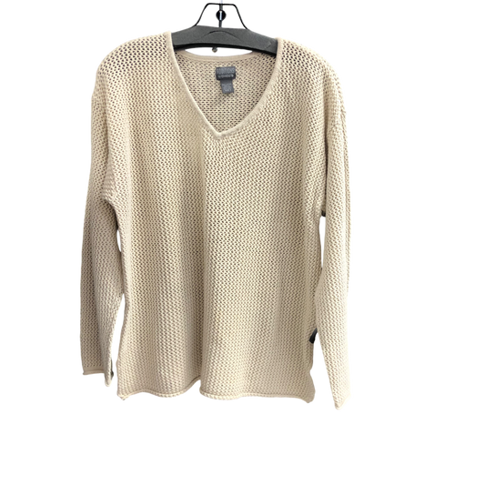 Sweater By Chicos In Cream, Size: Xl