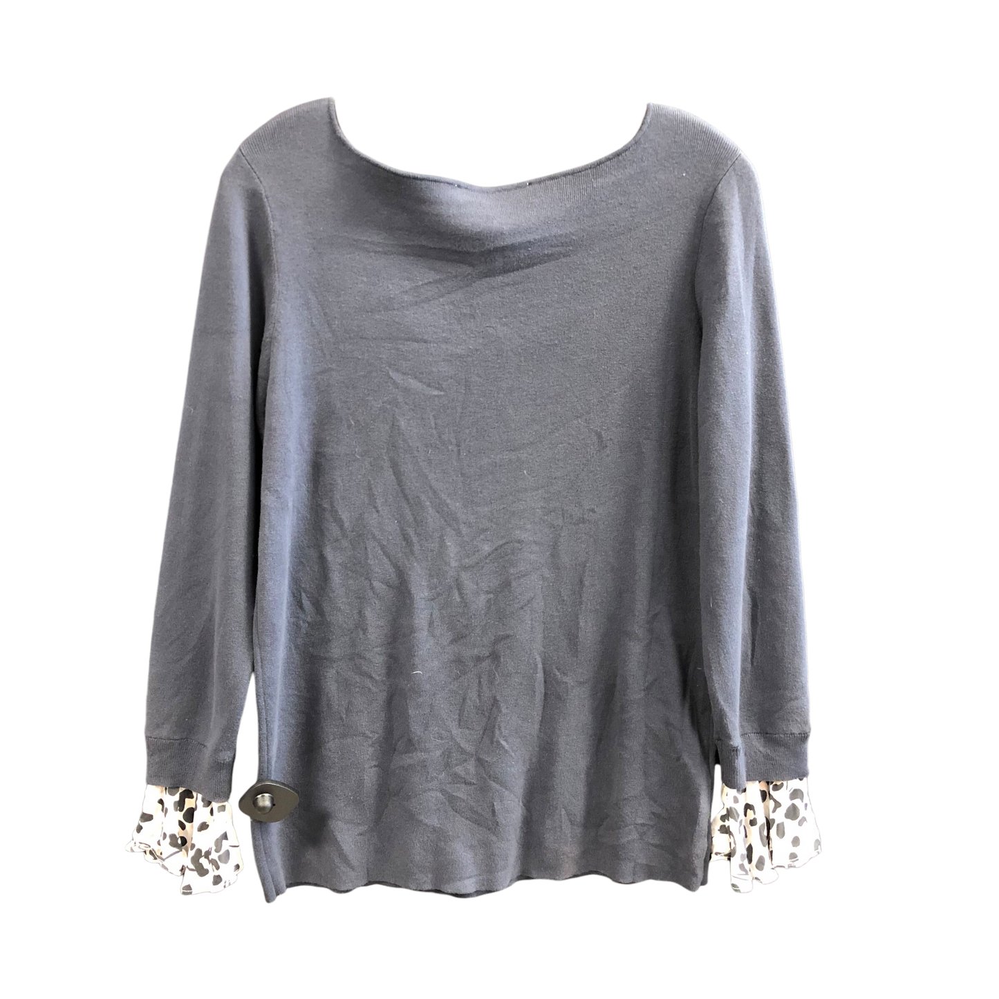 Top Long Sleeve By Loft In Grey, Size: L