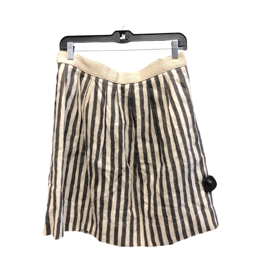 Skirt Mini & Short By Loft In Striped Pattern, Size: 8