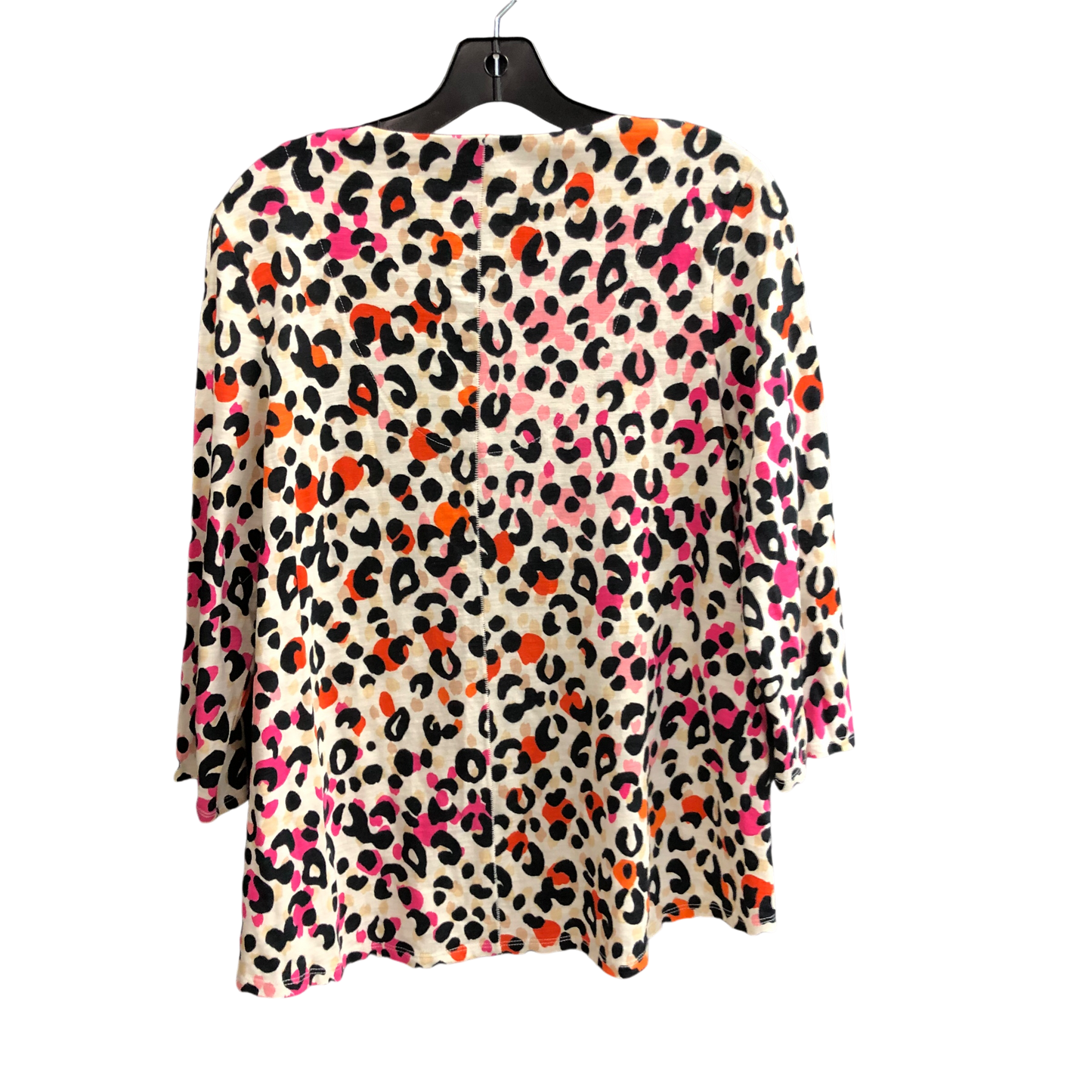 Top 3/4 Sleeve By Chicos In Animal Print, Size: M