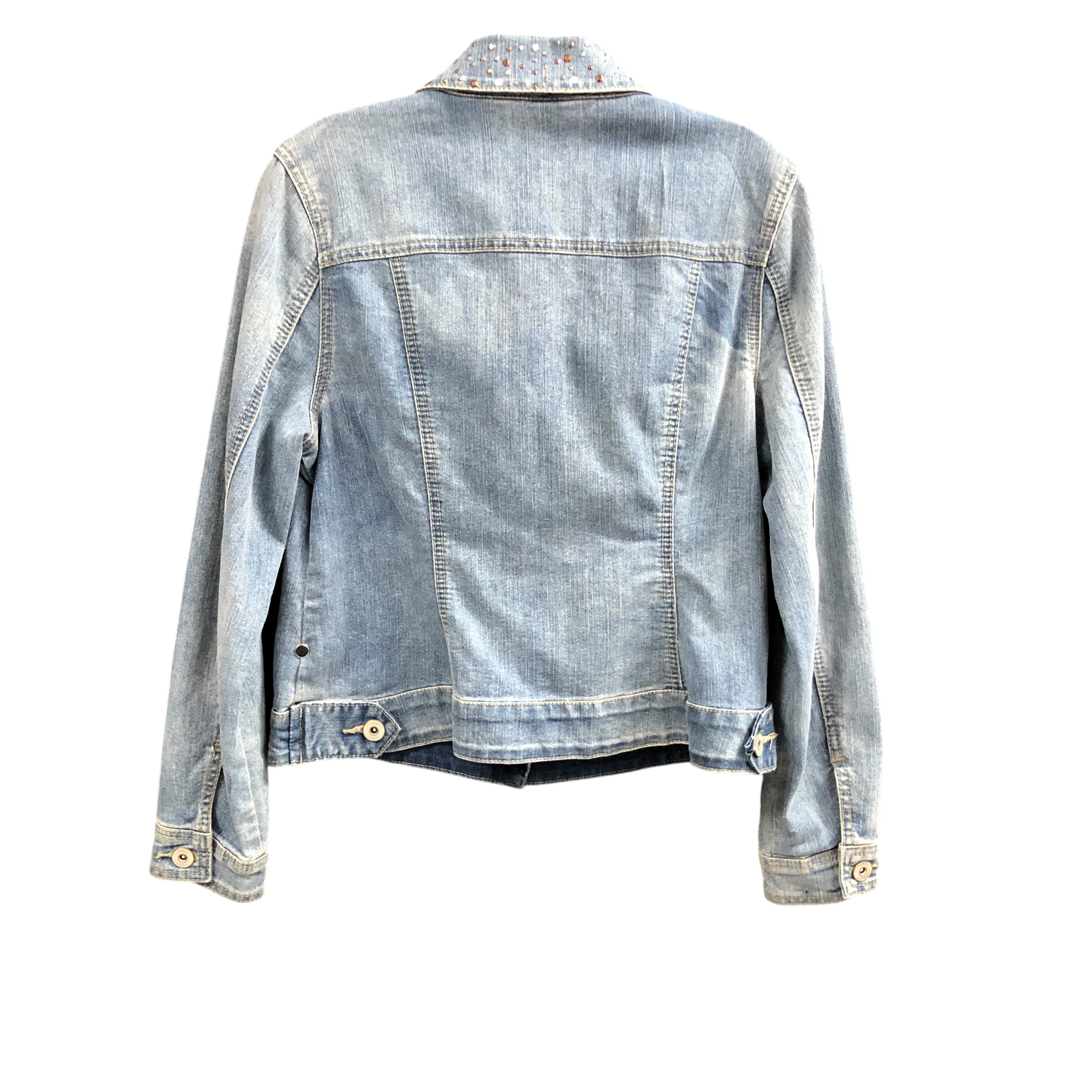 Jacket Denim By Roz And Ali In Blue Denim, Size: M