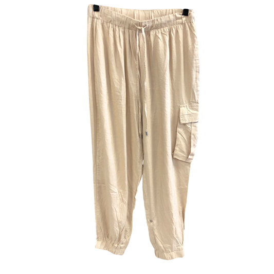 Pants Joggers By URBAN REBEL In Beige, Size: S