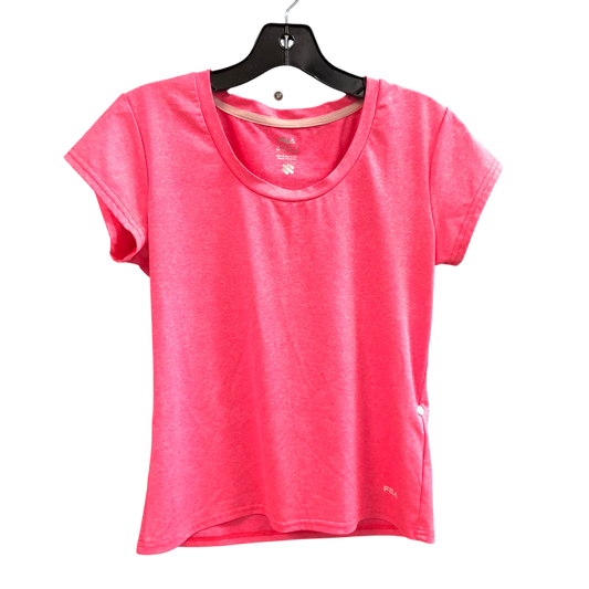 Athletic Top Short Sleeve By Fila In Pink, Size: M