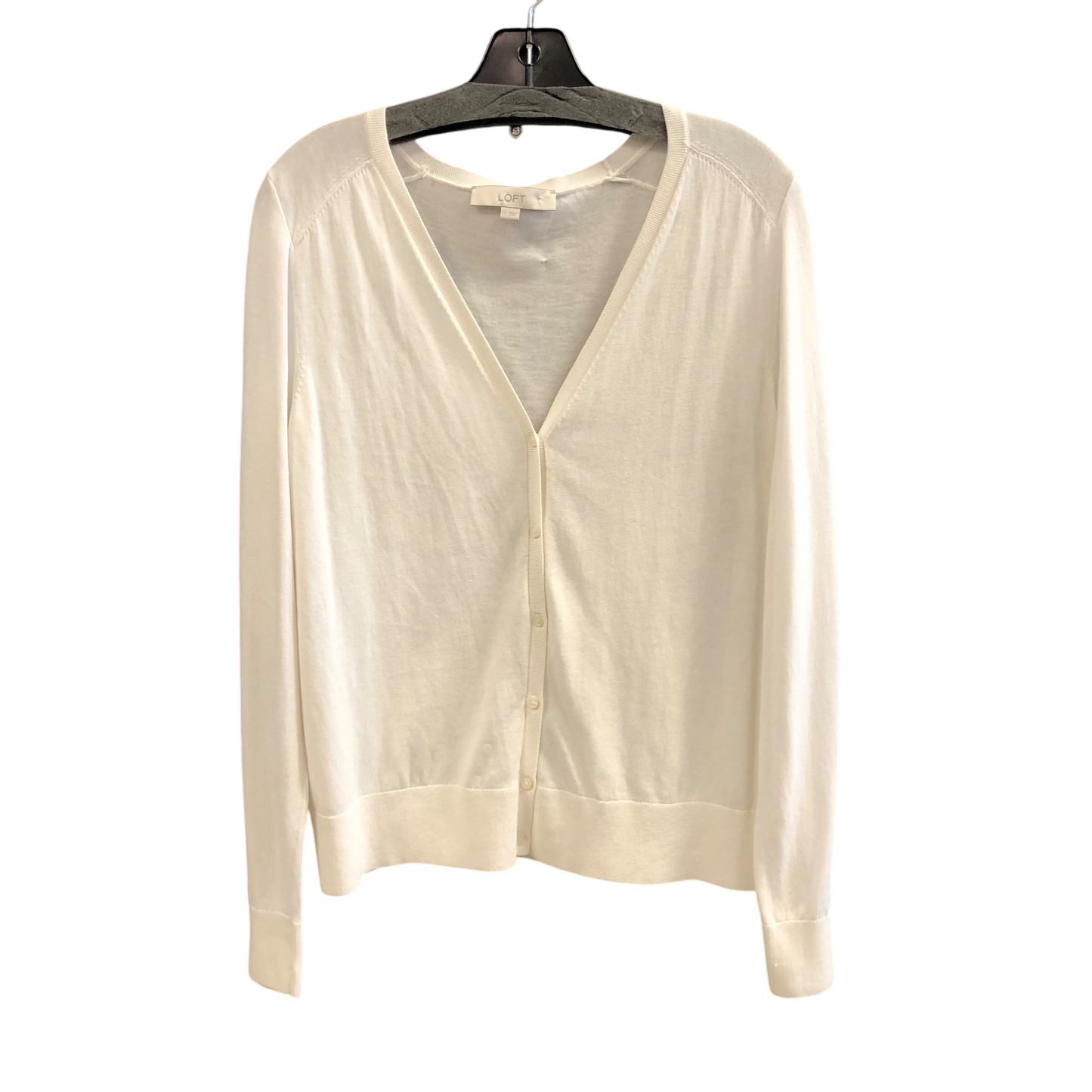 Cardigan By Loft In White, Size: L