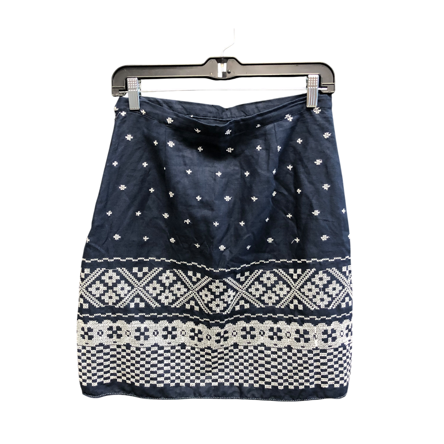 Skirt Mini & Short By Max Studio In Blue & White, Size: Xs