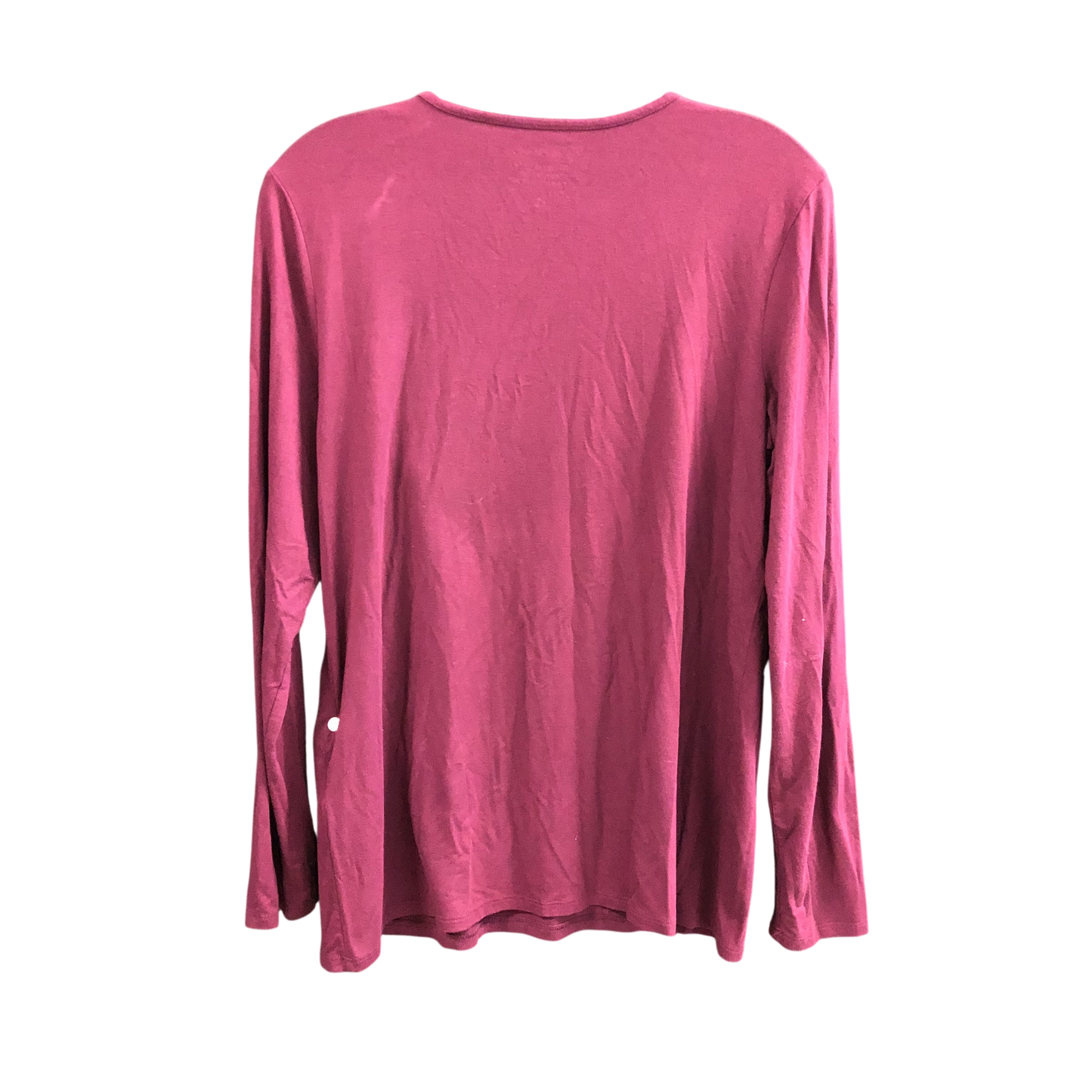 Top Long Sleeve Basic By Chicos In Red, Size: M