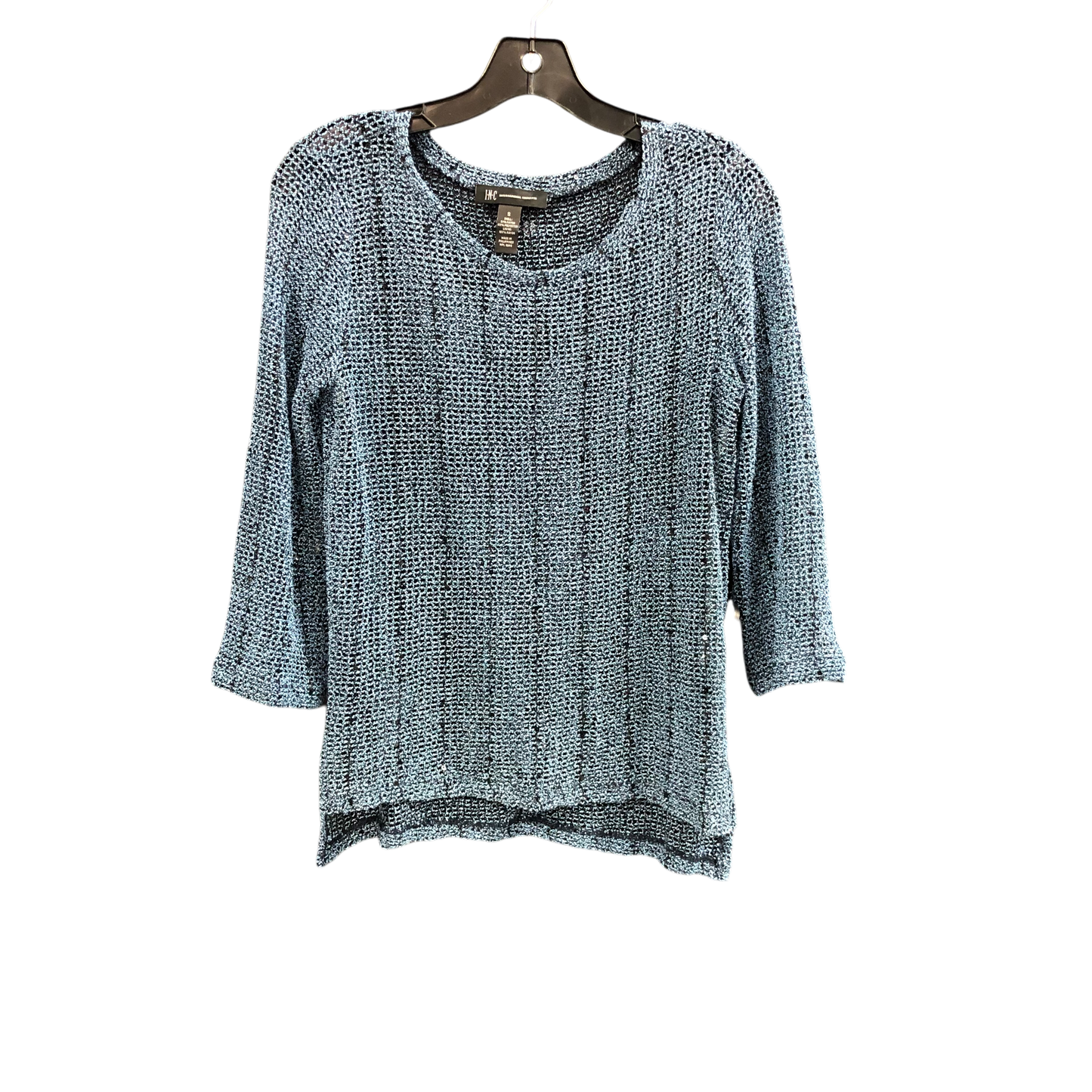 Top 3/4 Sleeve By Inc In Blue, Size: S