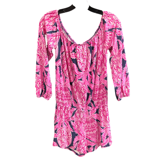 ROMPER DESIGNER PINK BY LILLY PULITZER SIZE: S