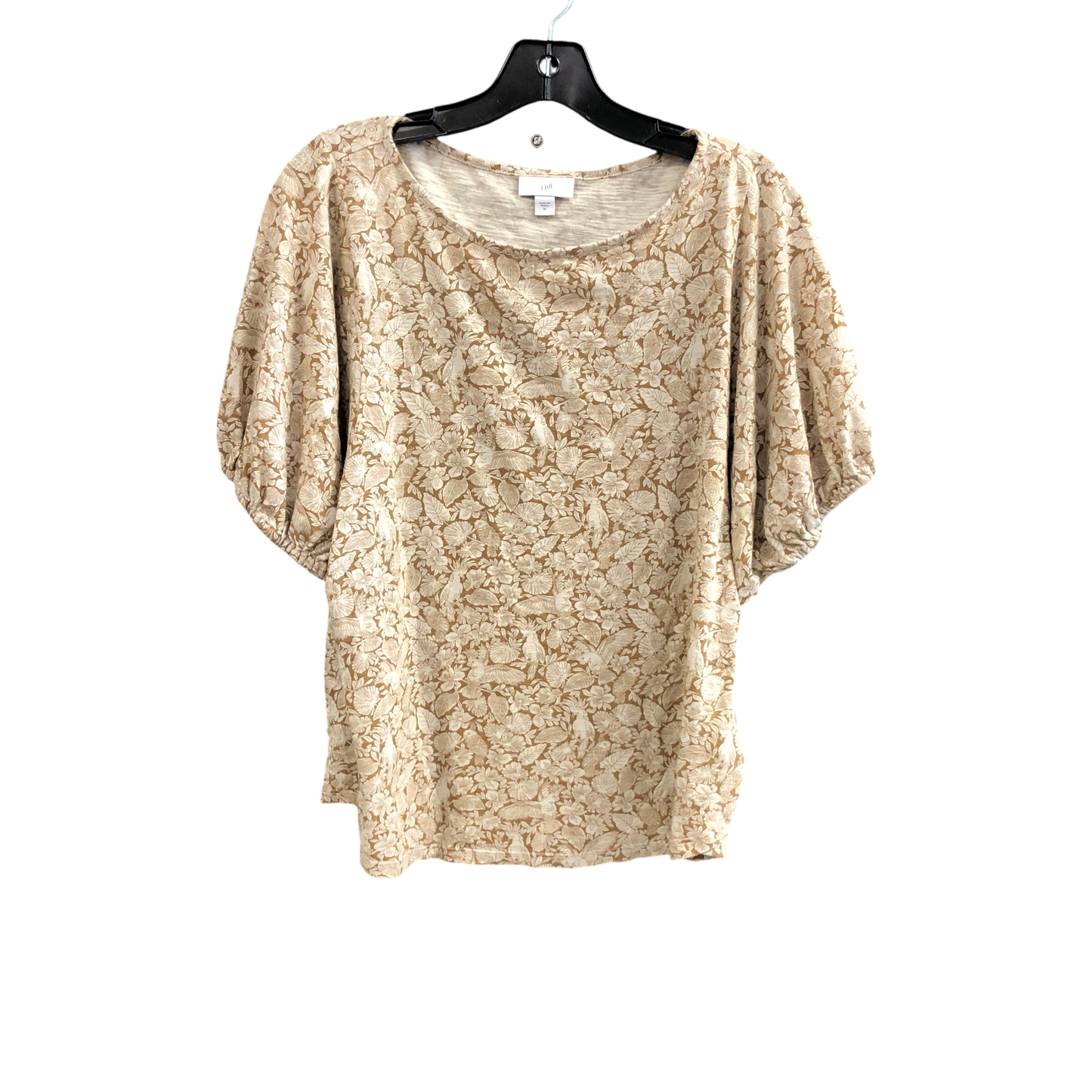 Top Short Sleeve By J. Jill In Beige, Size: M