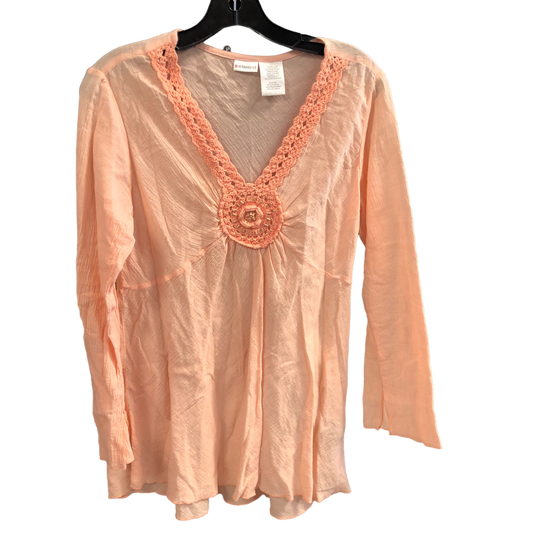 Coral Top Long Sleeve No Boundaries, Size S