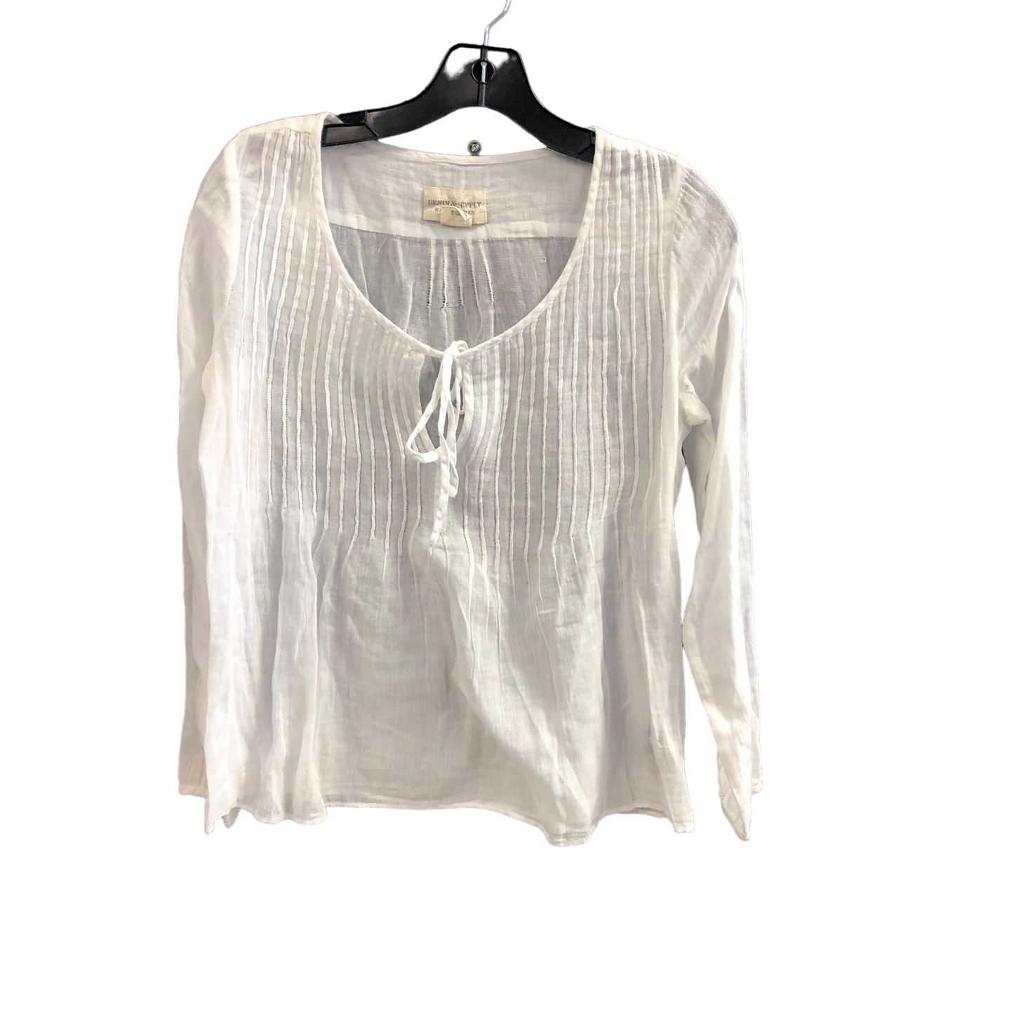 White Top Long Sleeve Ralph Lauren, Size S