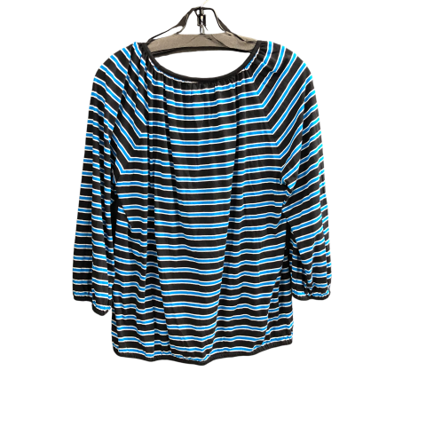 Top Long Sleeve By Michael By Michael Kors In Striped Pattern, Size: M