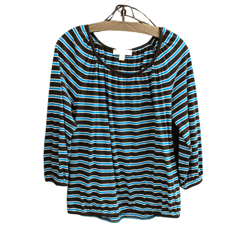 Top Long Sleeve By Michael By Michael Kors In Striped Pattern, Size: M