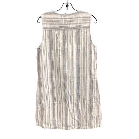 Striped Pattern Dress Casual Short Beachlunchlounge, Size M