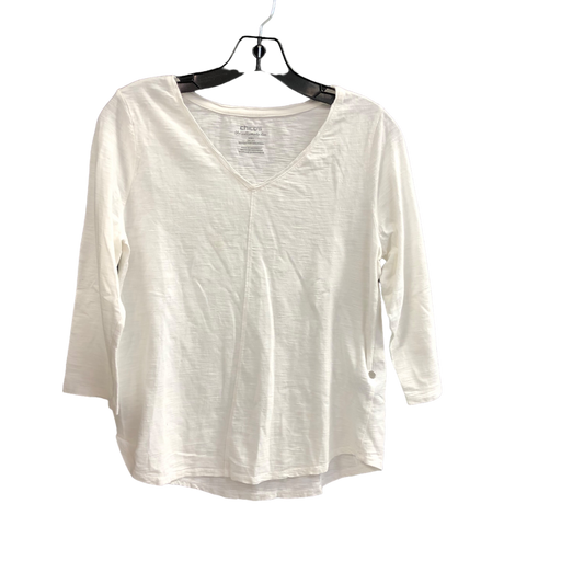 Top Long Sleeve By Nine West In Cream, Size: S