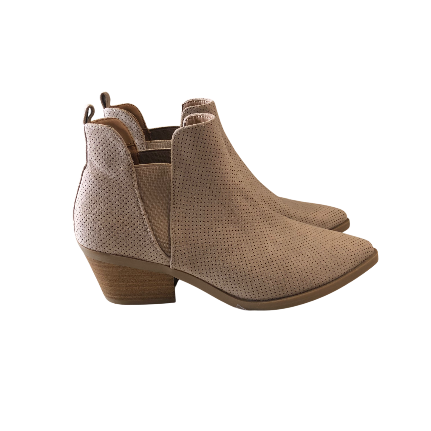 Boots Ankle Heels By Universal Thread In Beige, Size: 6