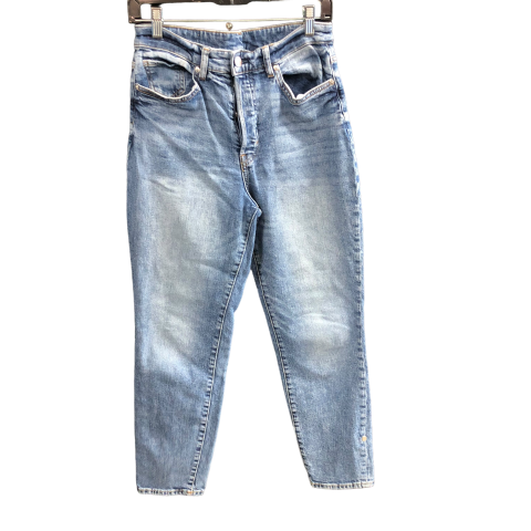 Jeans Straight By H&m In Blue Denim, Size: 6