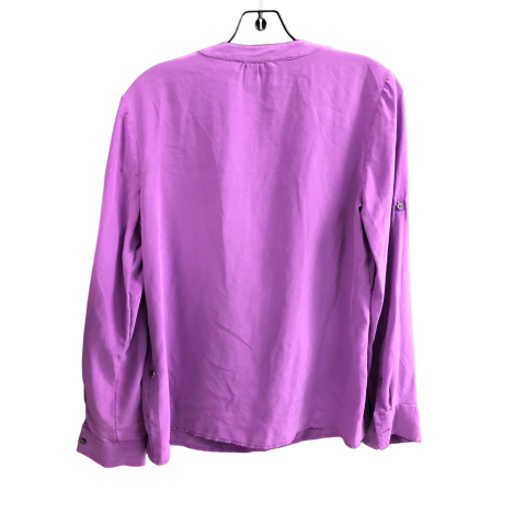 Top Long Sleeve By Banana Republic In Purple, Size: M