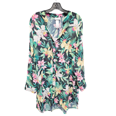 Kimono Designer By Tommy Bahama In Tropical Print, Size: L