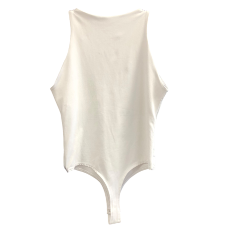 Bodysuit By Clothes Mentor In White, Size: M