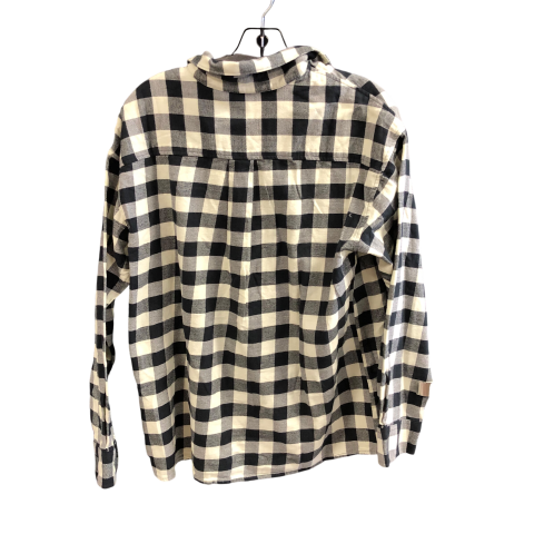 Top Long Sleeve By Levis In Plaid Pattern, Size: S