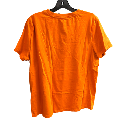 Top Short Sleeve By Disney Store In Orange, Size: L