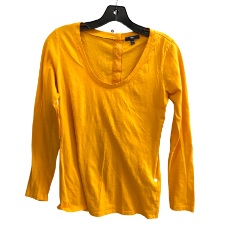 Top Long Sleeve By Gap In Yellow, Size: S