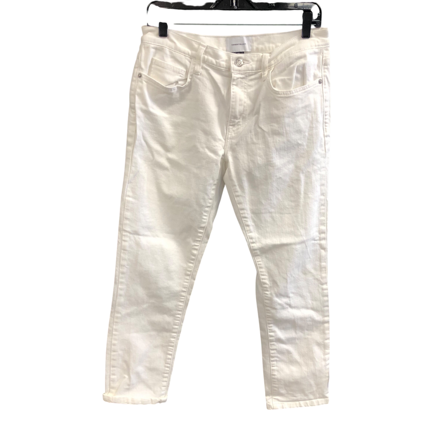 Jeans Designer By Current Elliott In White, Size: 4