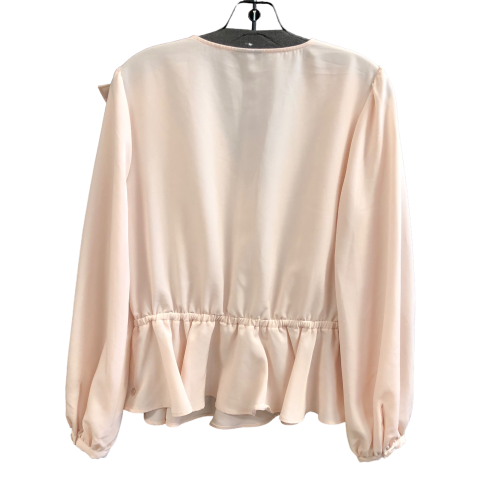 Pink Top Long Sleeve Who What Wear, Size M