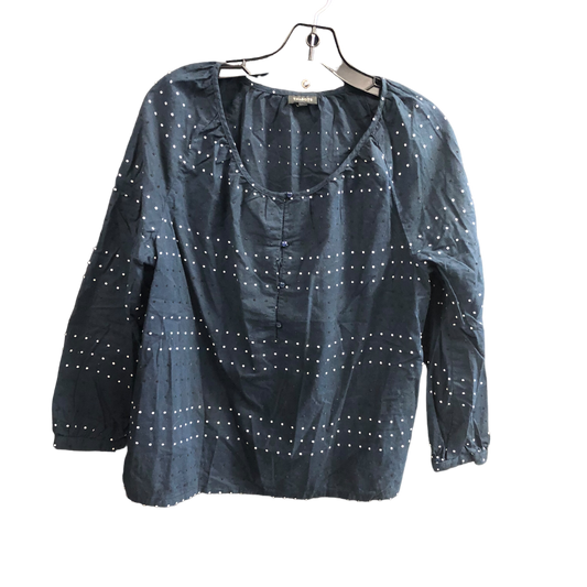 Navy Top Long Sleeve Talbots, Size L