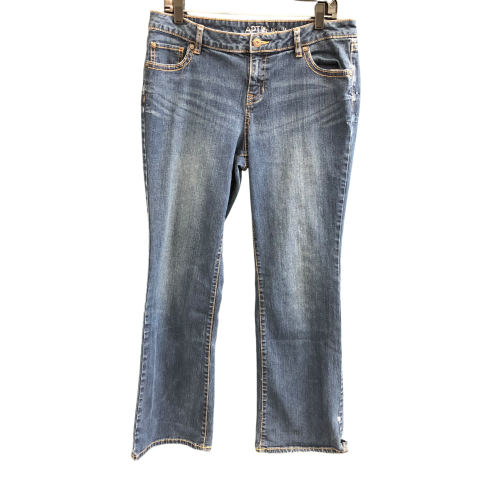 Jeans Boot Cut By Apt 9 In Blue Denim, Size: 12