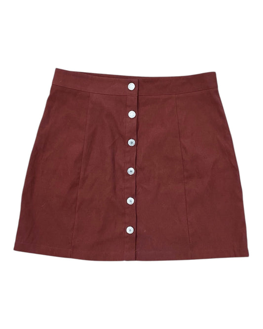 Skirt Midi By Clothes Mentor In Red, Size:L