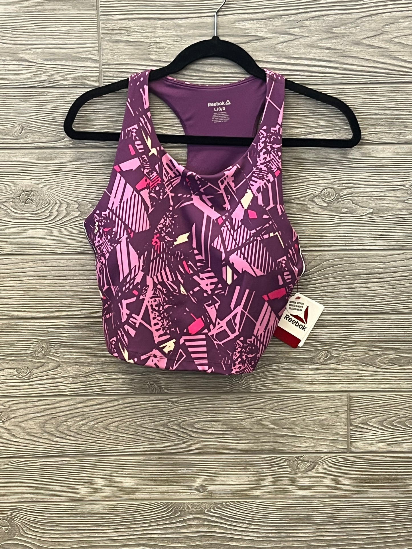 Purple Athletic Tank Top Reebok, Size L