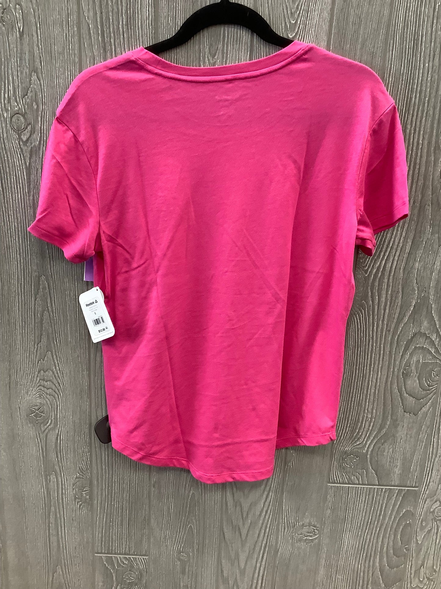 Pink Top Short Sleeve Reebok, Size S